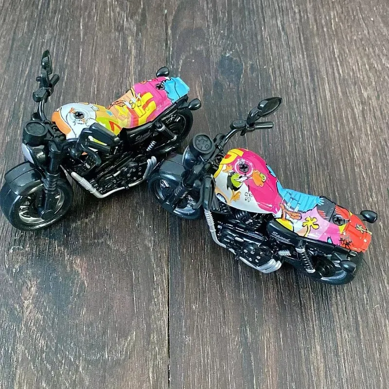 Legering Metaal Kindermotorfiets Speelgoed Statisch Model Displaystuk Zwaar uitgevoerd motorfiets Simulatie Speelgoed Displaystuk