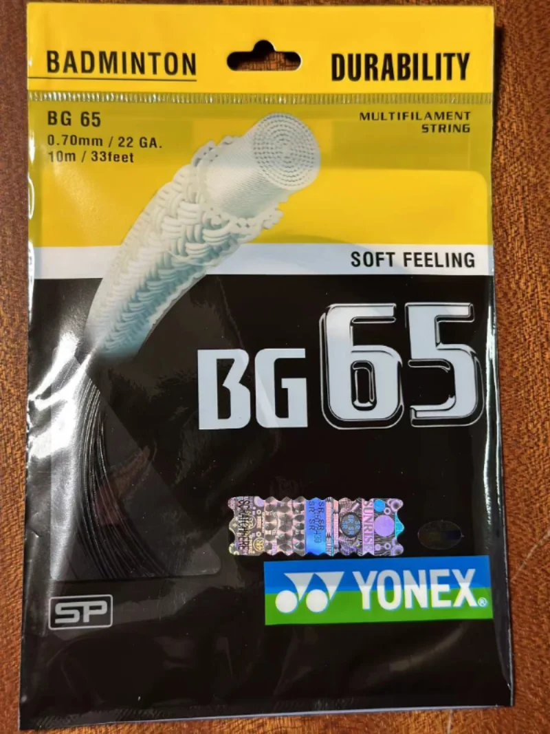 YONEX Badminton Racket String Yy Bg65 BG-65 High Quality String High Elasticity