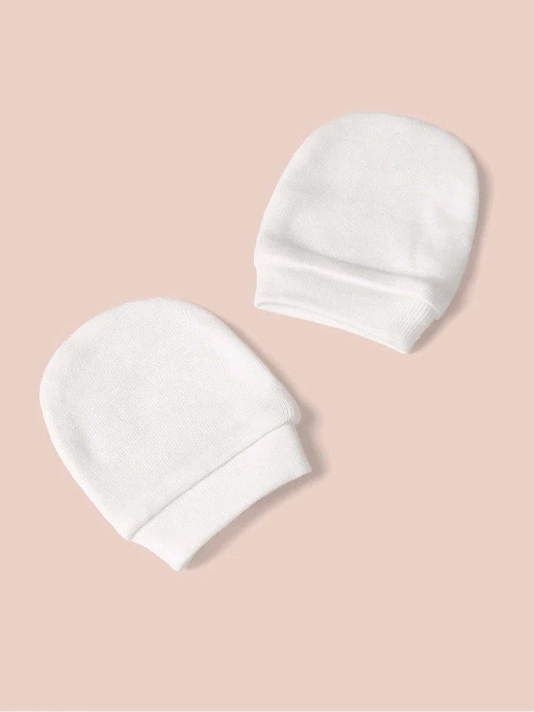 Newborn Baby Hat With Gloves Cotton Bonnet Baby Beanie For Girls Spring Soft Infant Cap Boy Toddler Accessories Gift