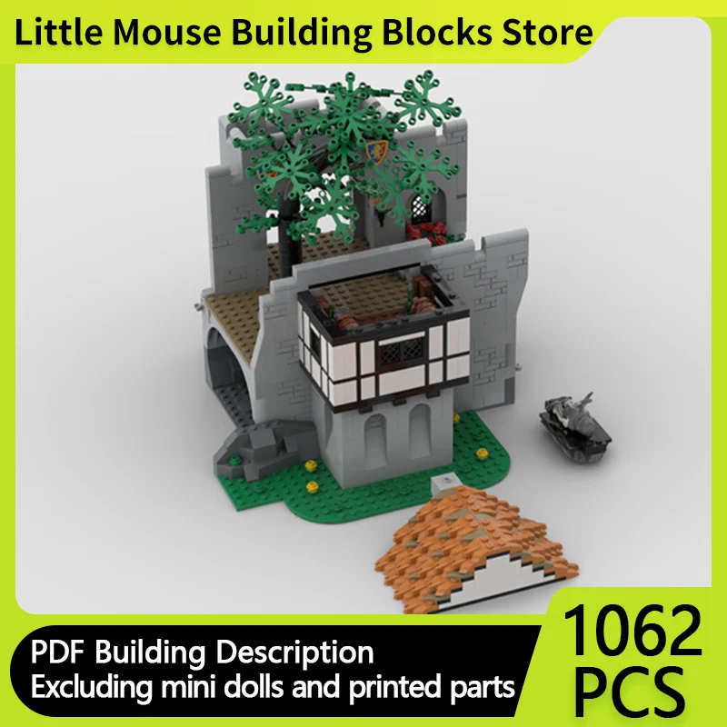 

City Street View Model MOC Building Bricks Lion Knight Castle Yard Modular Technology Gifts Holiday Assemble Children Toys Suit