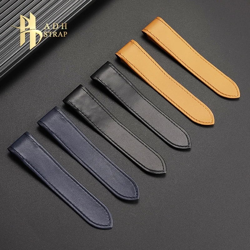 Correa de reloj de cuero para Cartier Santos 100, serie w20073 x 8, w20091 x 7, estilo hebilla plegable, pulsera impermeable de 23mm