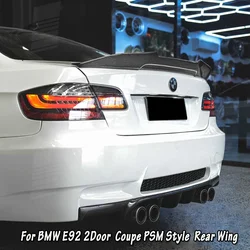 For BMW E92 M3 330i 330d 335i 328i 2006-2013 Rear Roof Spoiler PSM Style Car Rear Trunk Boo t Lip Spoiler Wing Rear Tail Wing