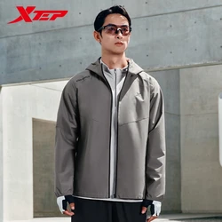 Xtep Windbreaker For Men 2024 Autumn Leisure Coat Trendy Breathable Comfortable Tops 876329150099