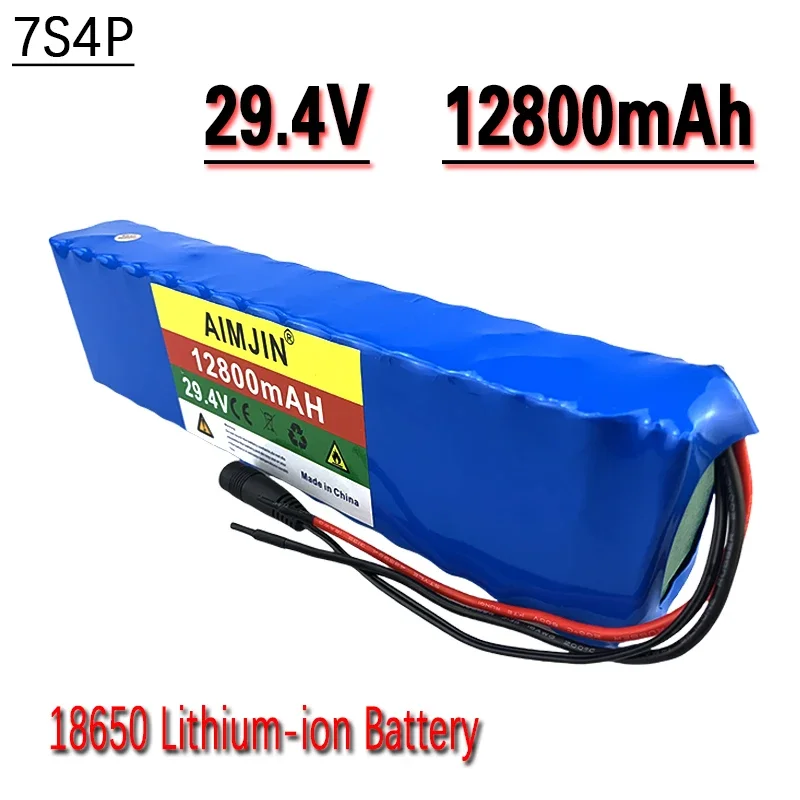 

7S4P 29.4V 12800mAh 18650 Battery Lithium Ion Battery For transportation equipment Outdoor Power Supplies etc