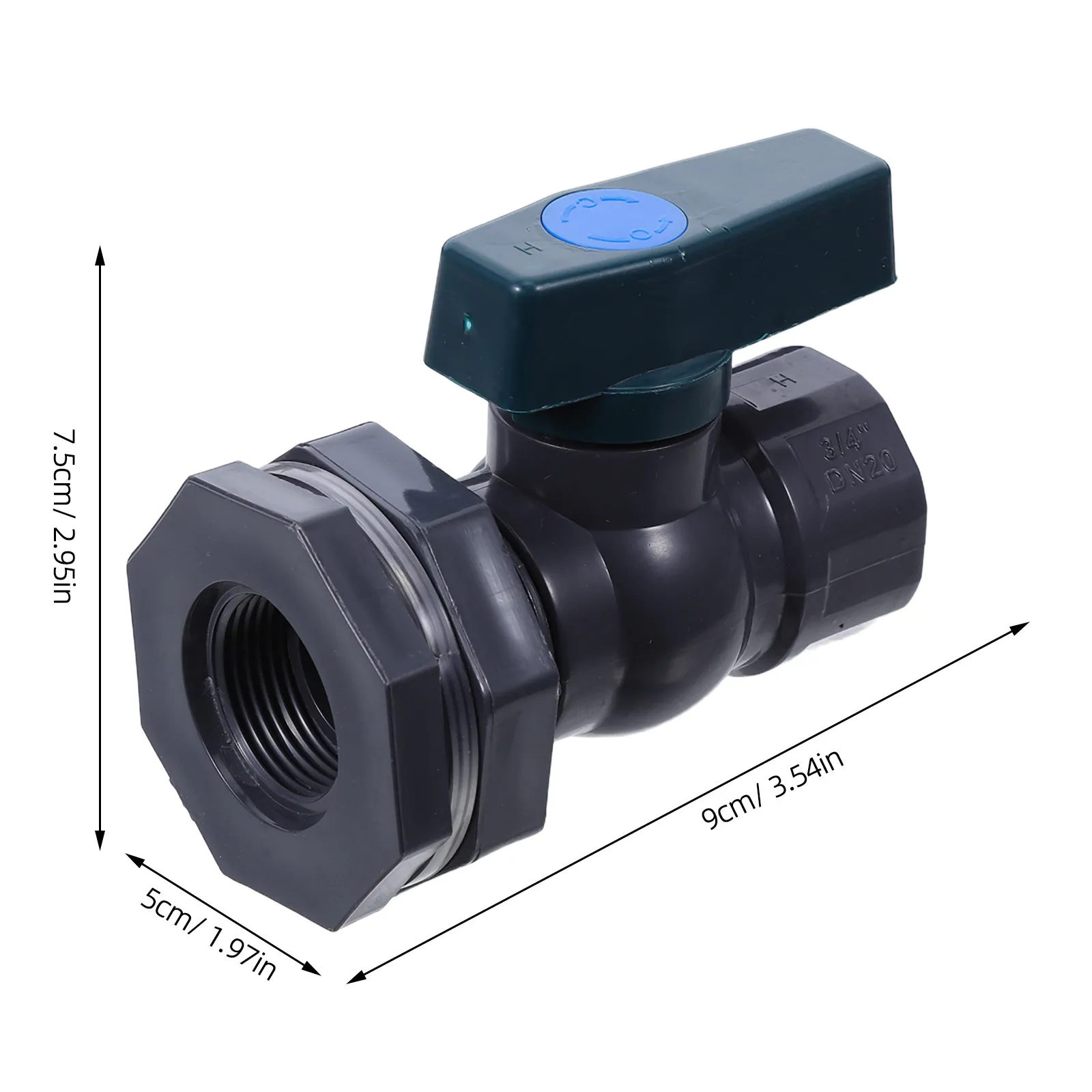 1Set Rain Barrel Spigot Kit Leakproof Bulkhead Fitting Hose Faucet Adapter Adjustable Water Barrel Garden Use