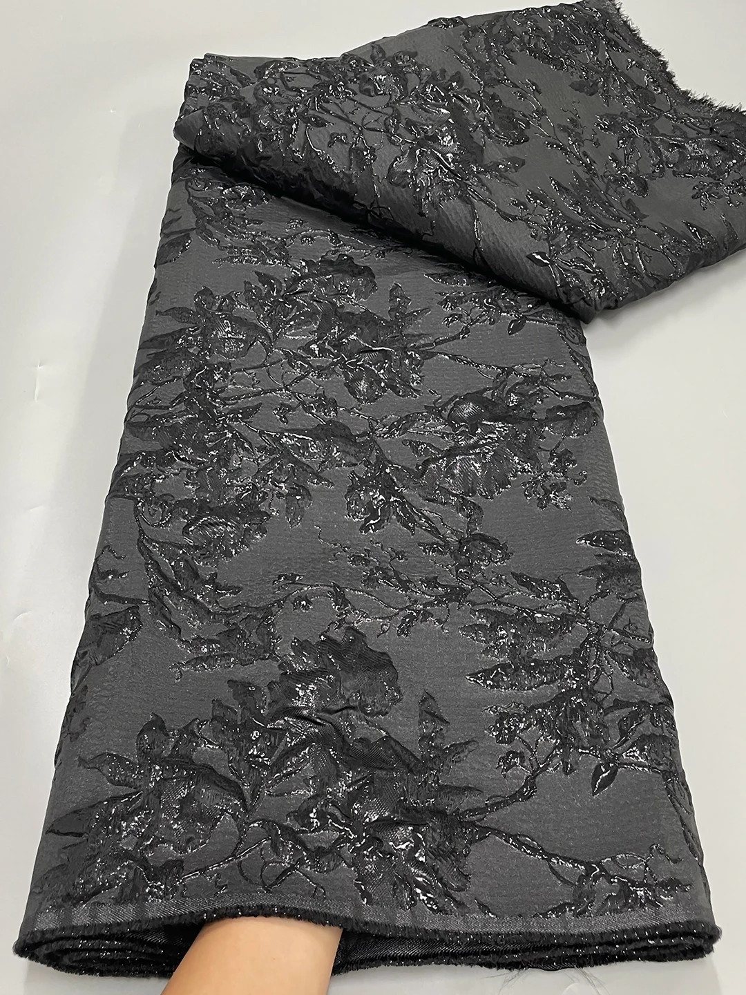 New Design French Organza Lace Fabric 2024 High Quality African Brocade Lace Fabric With Jacquard For Nigerian Wedding Dress