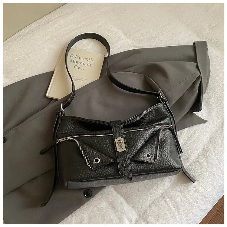 

2025 Vintage Underarm Bag for Women, Genuine Leather Large Capacity Multi-way Shoulder Crossbody Tote, Retro Chic Work Purse