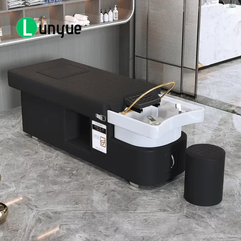 Modern Connectionless Water Inlet Outlet Shampoo Steam Massage Bed Thermotherapy Water Circulation System for Commercial