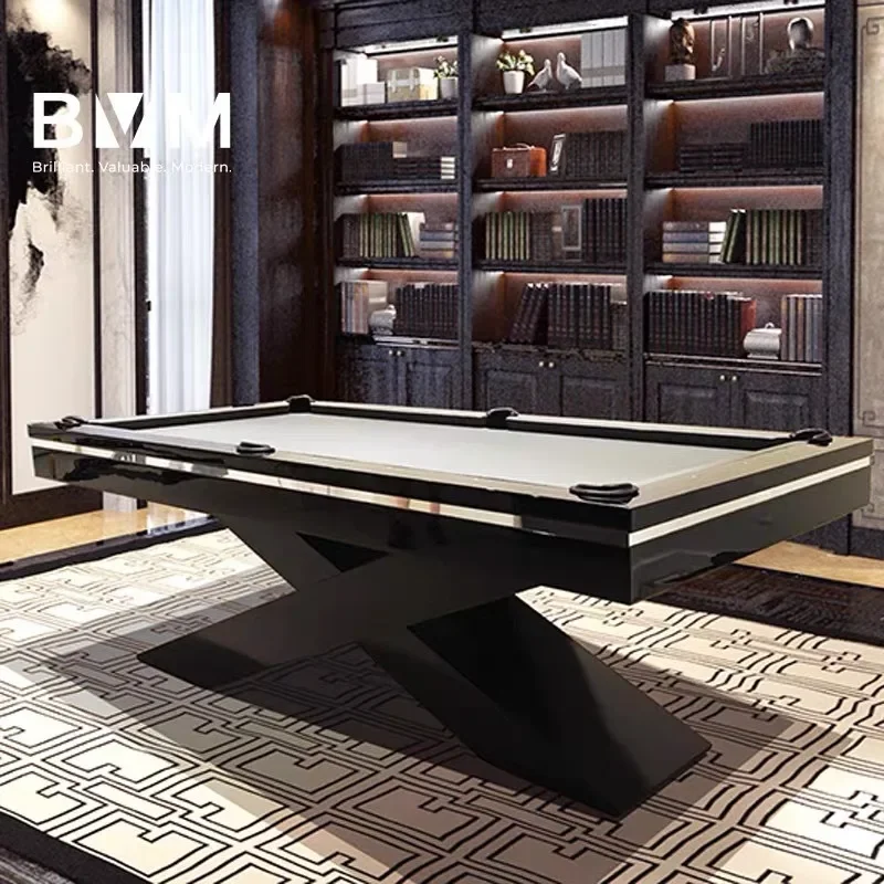 #American Pool Table, Solid Wood, 9 Ball 8 Ball, High-End Billiard Table, Standard Size, Home Use, Professional Quality