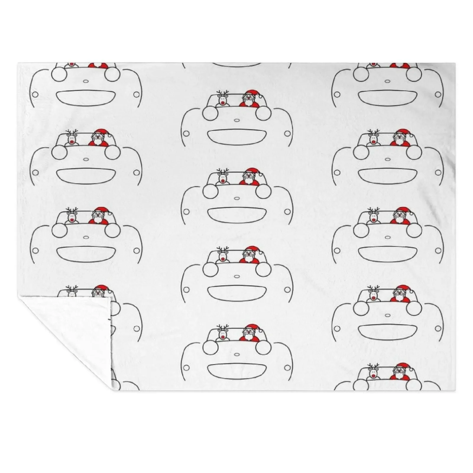 

Austin-Healey Frogeye Sprite classic car Christmas special edition Throw Blanket heavy to sleep Flannel Heavy Retros Blankets