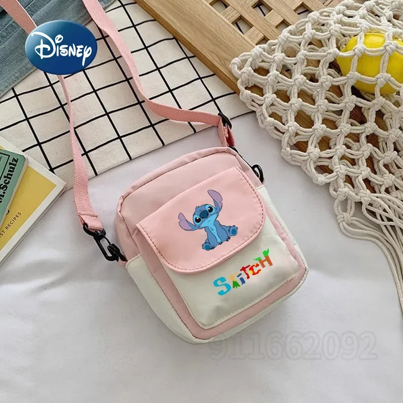 Disney Stitzer New Children's Crossbody Bag Cartoon Fashion Boys' One Shoulder Crossbody Bag Mini Children's One Shoulder Bag