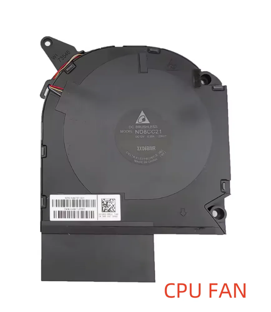 Nowy wentylator chłodzący procesor laptopa do HP TPN-C167 C168 16-wf N44737-001 ND8CC22 22H18 ND8C21 22H17 DC 12V 0.5A