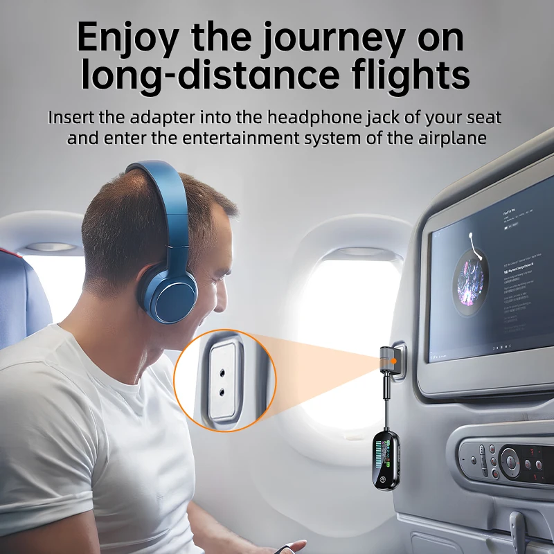 2 в 1 Bluetooth 5,4 передатчик-приемник стерео 3,5 мм AUX самолет аудио беспроводной адаптер микрофон для ТВ ПК наушники автомобильный самолет