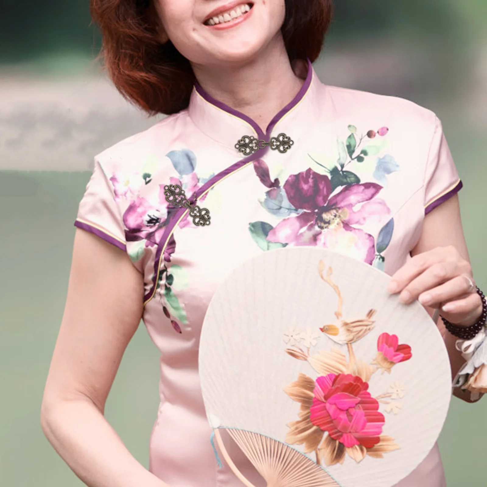 

20Pairs Chinese Frogs Button Vintage Metal Sewing Fasteners Ideal for Traditional Cheongsam Outfits Clothing Accessories