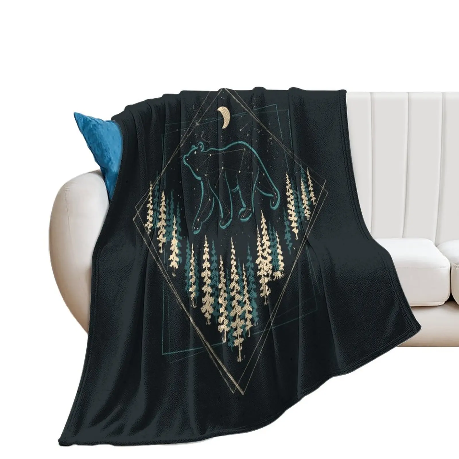 

The Heaven's Wild Bear Throw Blanket Luxury Thicken Luxury Brand Beach Blankets