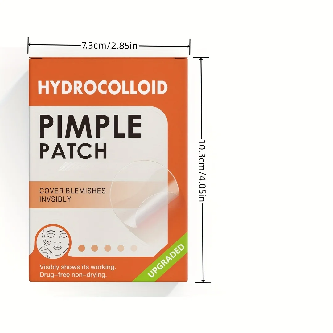 36 قطعة من رقع البثور الغروانية المائية: التصاق طوال اليوم، مقاوم للماء، وعديم الرائحة لجميع أنواع البشرة.