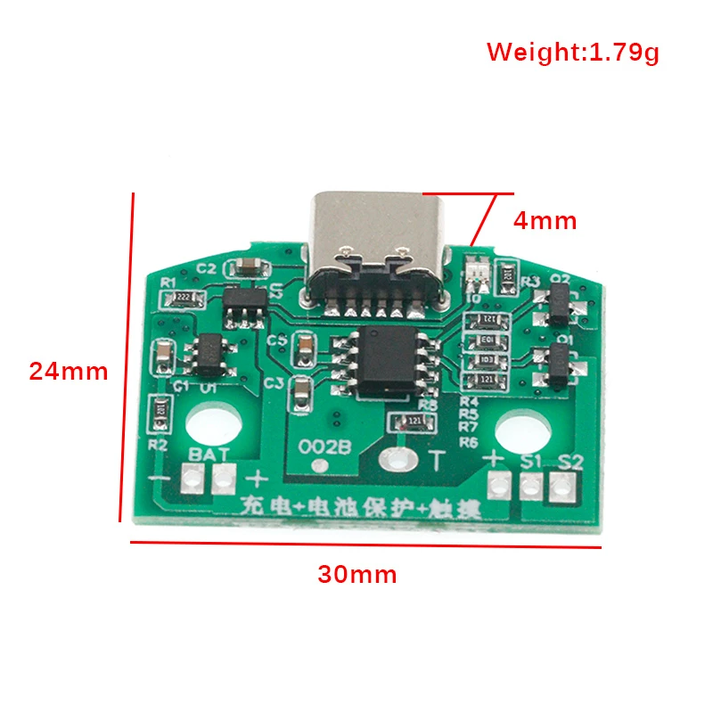 1/5/10PCS 8W Type-C Table Lamp Circuit Board USB Charging Three Gear Stepless Dimming Led Touch Small Night Lamp Control Module