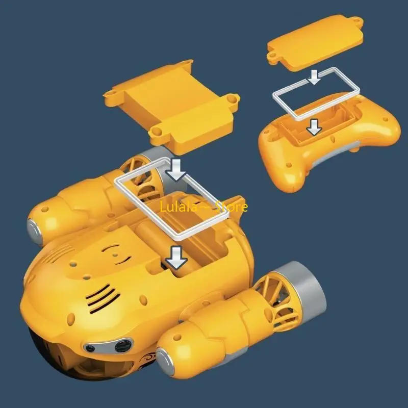 Barcos Control remoto Y4QA, barcos a Control remoto impermeables 2,4 GHZ, juguete para lago, regalos para niños