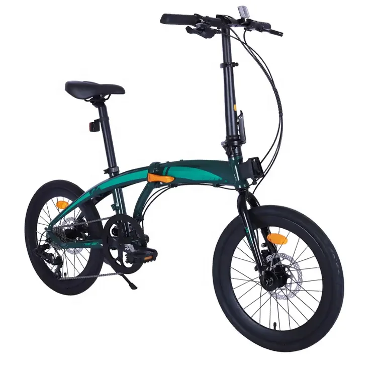 20 Inch STEEL 7 Speed Folding Bike with Disc Brake System  Foldable Steel Fork 7 Speed Gears for Adults