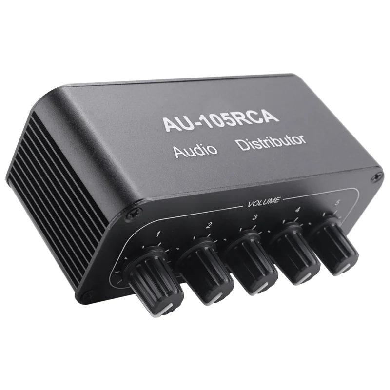 Picture 7: A41Z-Stereo Audio Mixer 1 Input 5 Output Multi-Channel Audio Source Distributor RCA Interface For Power Amplifiers