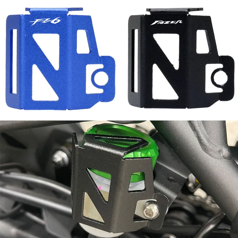 

For Yamaha Fazer FZ6 FZ-6 FZ 6 FAZER Motorcycle CNC Rear Brake Fluid Reservoir Guard Cover Oil Cup Guard