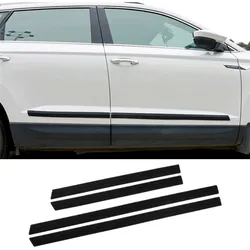 4 Pieces Universal Car Door Protector Body Edge Guard Decals Side Skirt  Anti-scratch Decorative Protection Sticker Full black