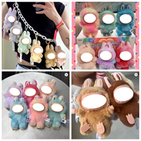 Mysterious Blind Box Heart Beat Macaron Series Doll Labu Cloth Plush Backpack Pendant Toy Xmas Gift