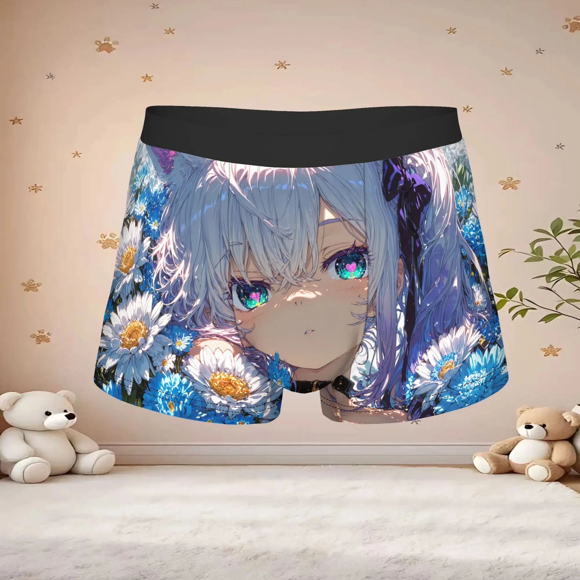 Popular Anime Game Theme Of Romance Girls boxers adults 18 plus Underpants Breathbale Panties Men's Underwear Comfortable Shorts