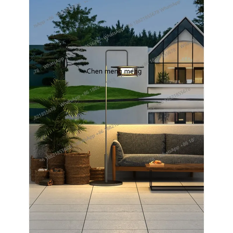 

Modern Solar Outdoor Garden Light Community Villa Garden Leisure Area High Pole Floor Garden Landscape Light