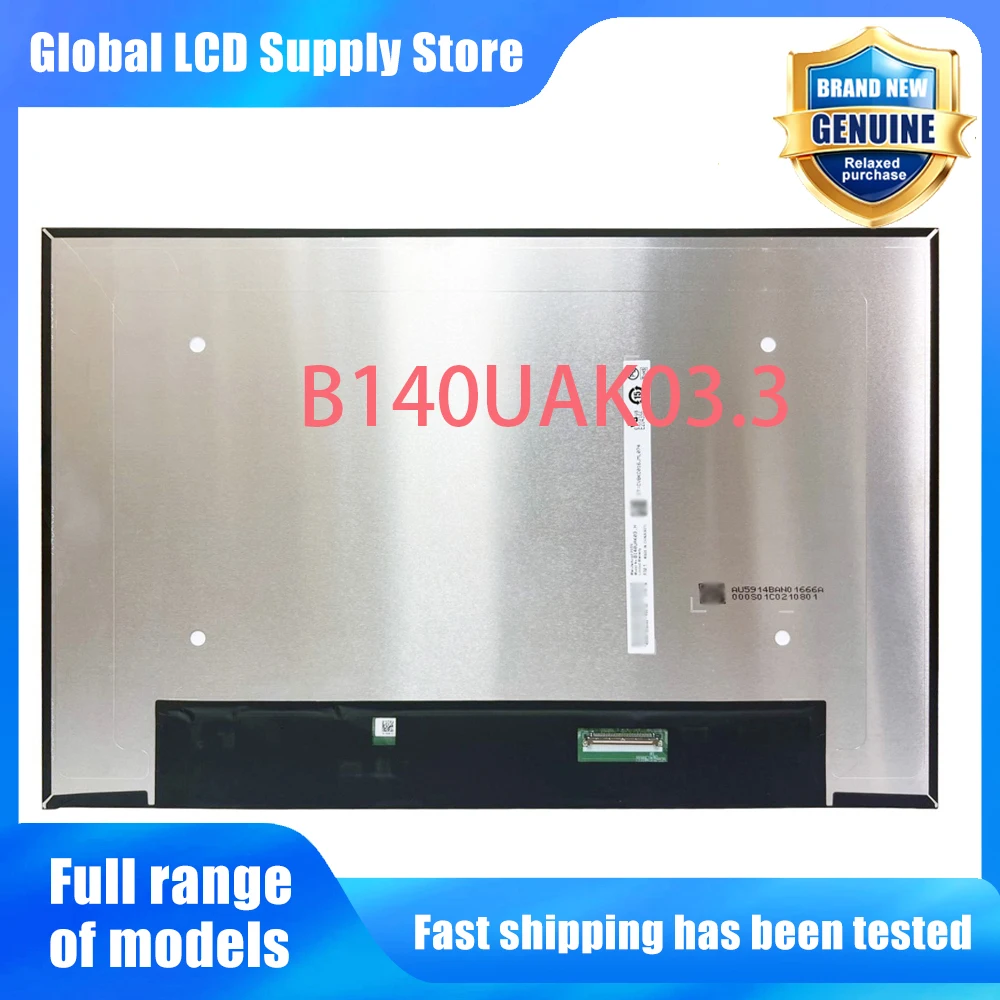 B140UAK03.3 14.0 inch Laptop Lcd Screen Wuxga 16 10 Ips Panel Touchscreen Wled Backlit for Notebook Repair Replacement Assembly