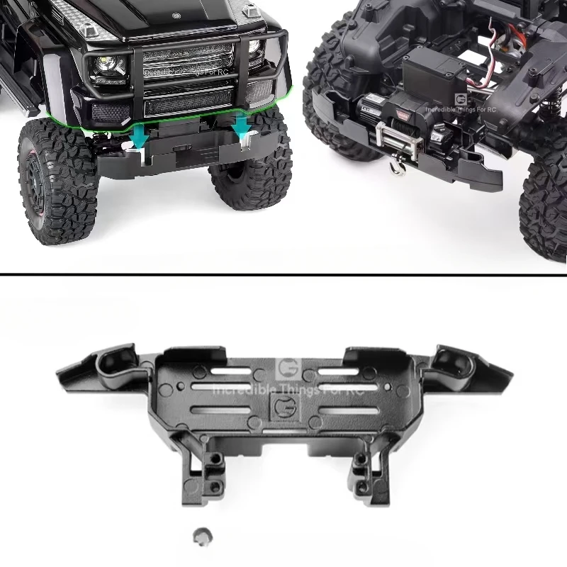 

Built-in Winch Front Bumper Base in Front of Steering Gear for 1/10 RC Crawler Car TRX6 Mercedes-Benz G63 TRX4 Mercedes-BenzG500