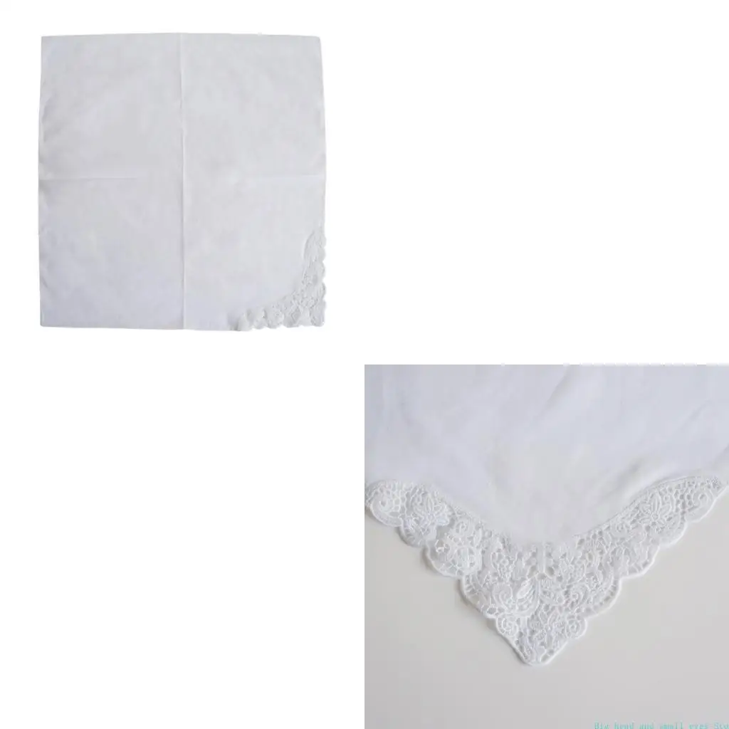 581C Cotton Blank Handkerchief Customizable With Watercolor Or Fabric Dye For Artists And Crafters