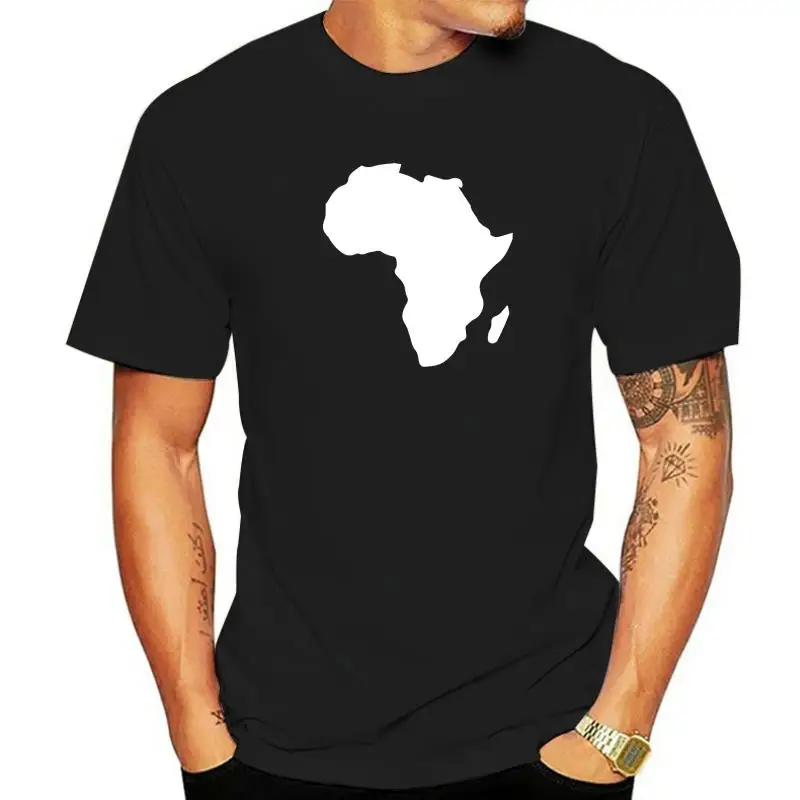 Africa Map African American Pride Black History Month TShirt Tops & Tees Wholesale Europe Cotton Mens T Shirt Casual