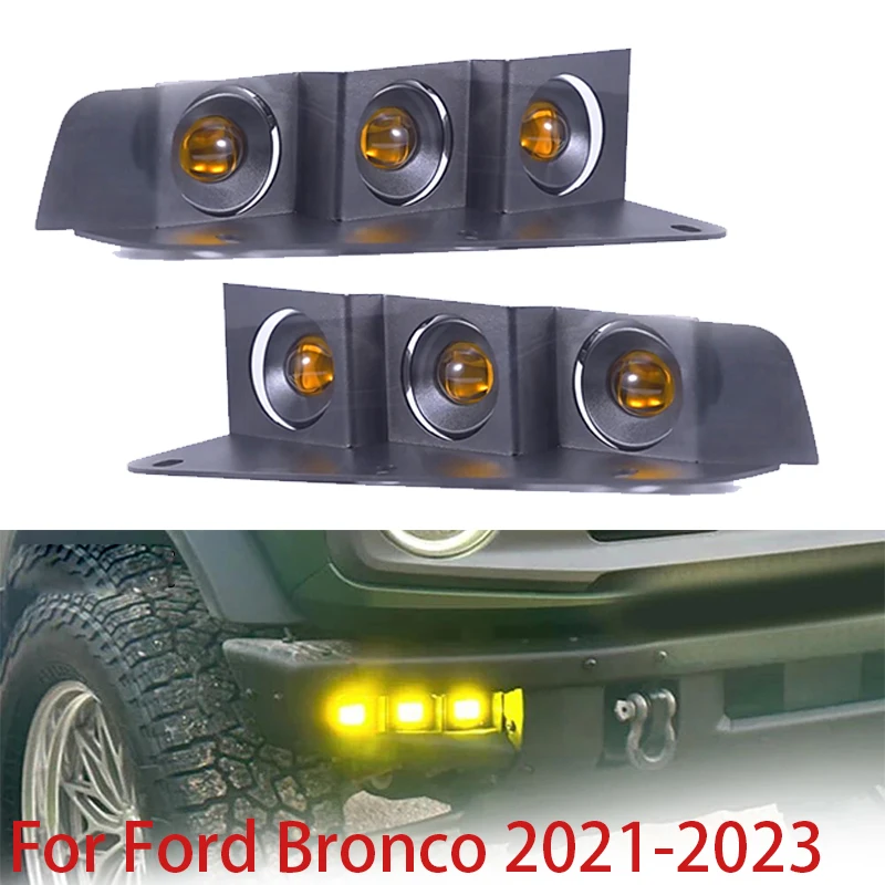 Zderzak akcesoria białe światło przeciwmgielne do Ford Bronco 2021 2022 2023 drzwi 2/4