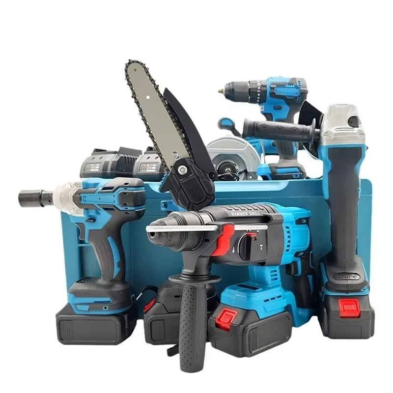

ZC25-OEM Brushless Electric Tools Set Variable Speed DC Battery Includes Wrench Angle Grinder Straight Hair Lithium Drills