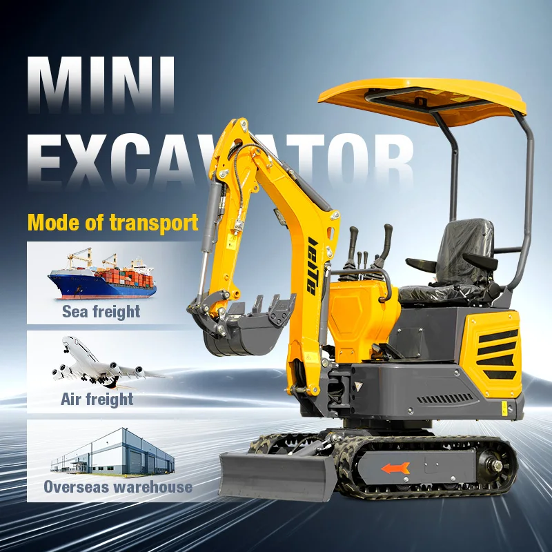 China Mini Excavator 1 Ton Small Garden Digging Machine Customization Full Hydraulic Mini Excavators price