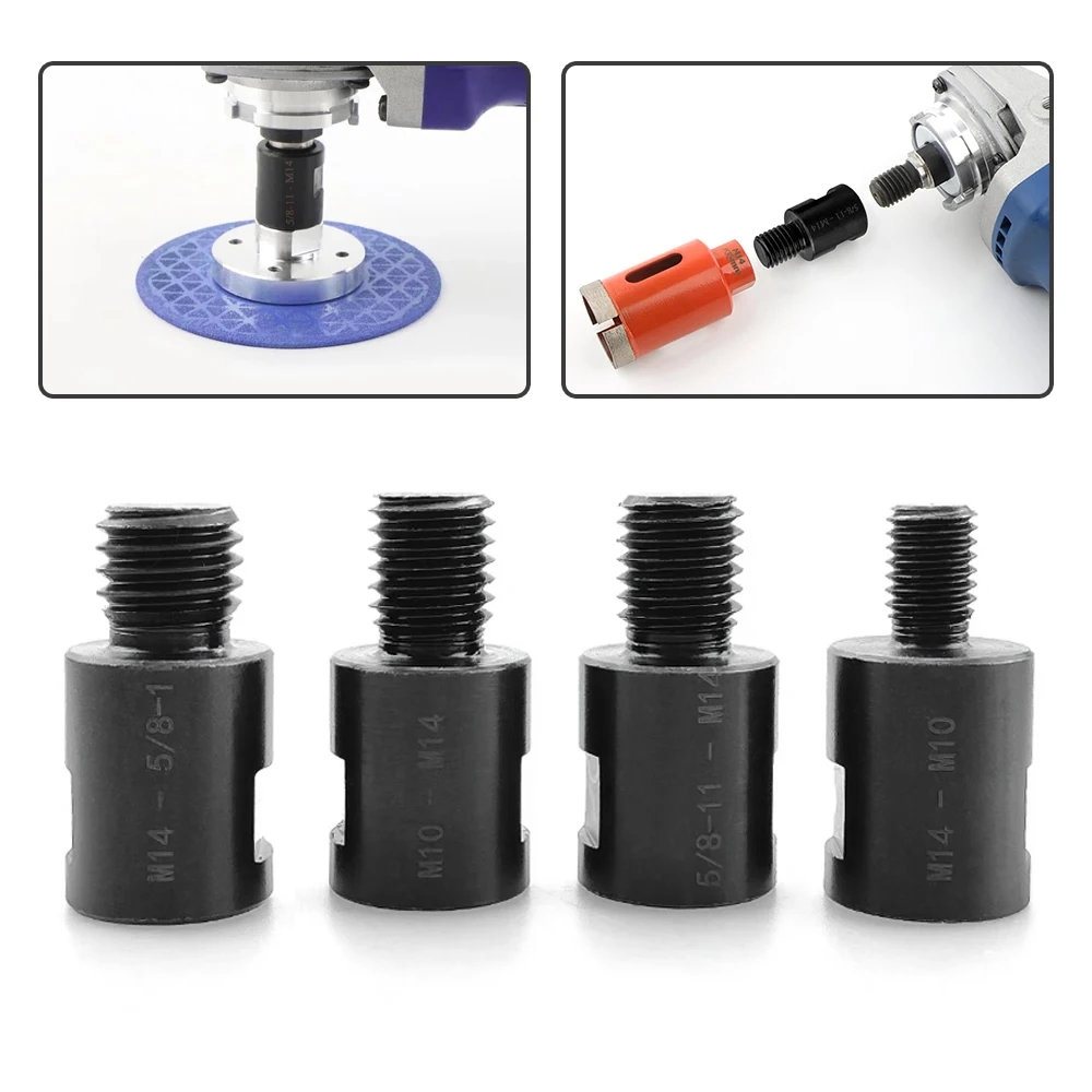 

M14 M10 5/8-11'' Adapter Angle grinder Thread converter Adaptive Shaft connector Polished for diamond core drill bits Hole saw