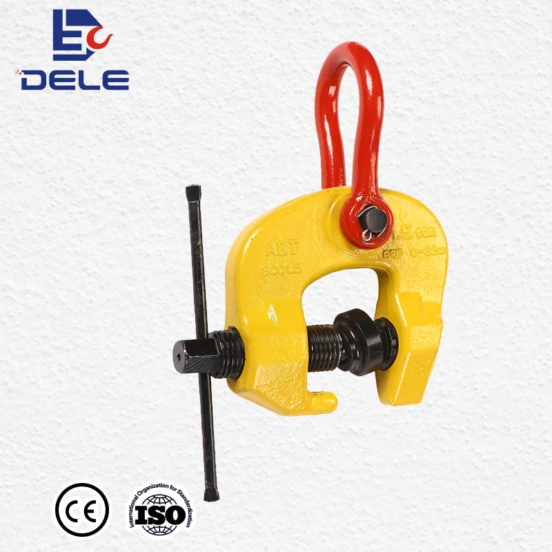 1.5T beam lifter clamp Tool Part lifting steel metal construrction beam clamp Easy Twist Screw Cam Clamp