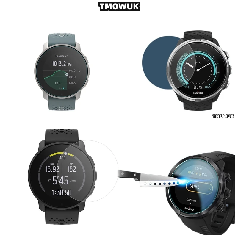 

For Suunto 5 7 9 Peak Pro Race S 45mm 49mm OCEAN Traverse Alpha Eco-Friendly Tempered Glass Protector 9H