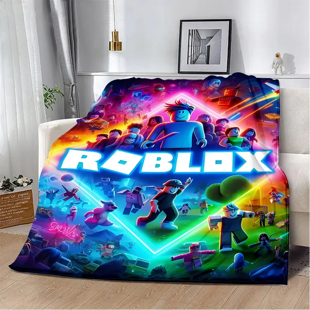 Printed Blanket R-R-ROBLOXS Picnic Blankets Warm Blanket Soft and Comfortable Blanket Home Travel Birthday Gift