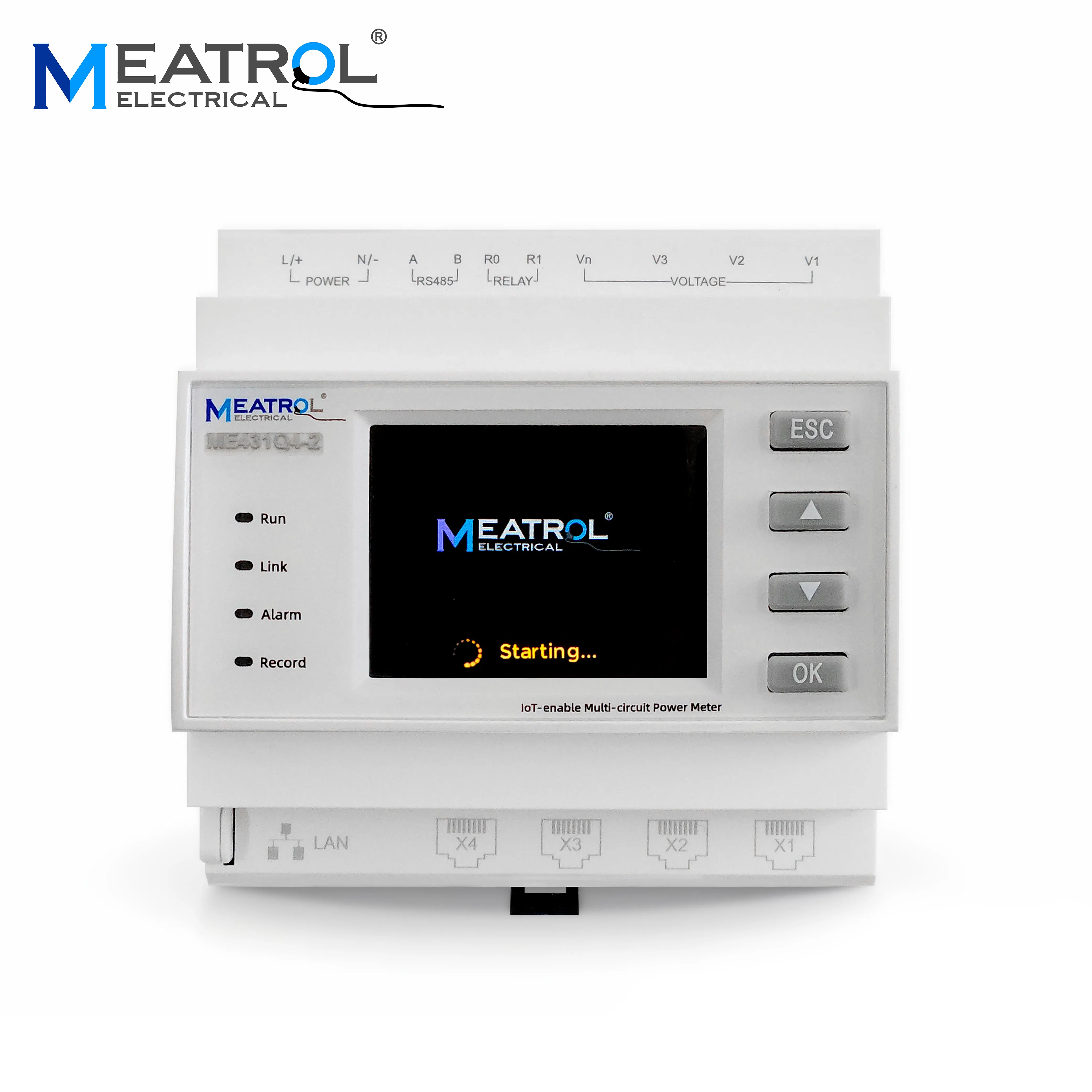Four-circuit ME431 Three-phase Power Meter Built-in Web Server 32GB Storage Smart Energy Meter