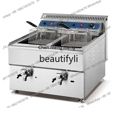 X C45 Commercial fryer large capacity gas fryer stall, single and double cylinder