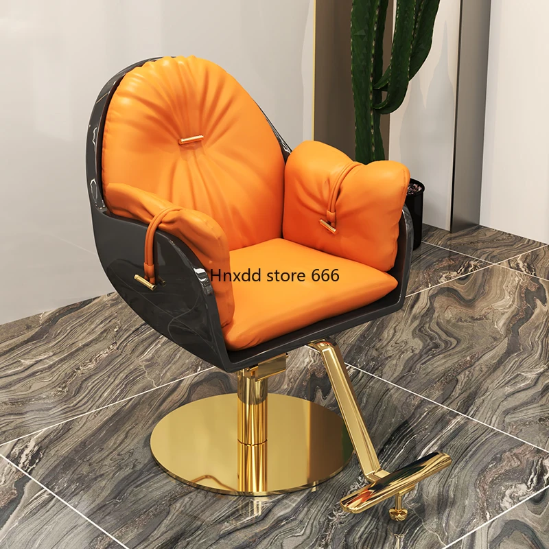 High-End Hairdressing Fashion Hot Dyeing Seat Adjustable Hair Cutting Stool for Hair Salon