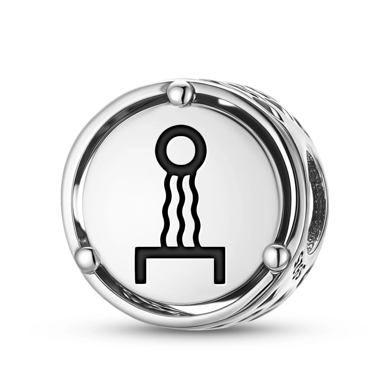 925 Sterling Silver Mu Lemurian Heat Force Charm Fit Original Bracelet Diy Jewelry Accessories Family Bead