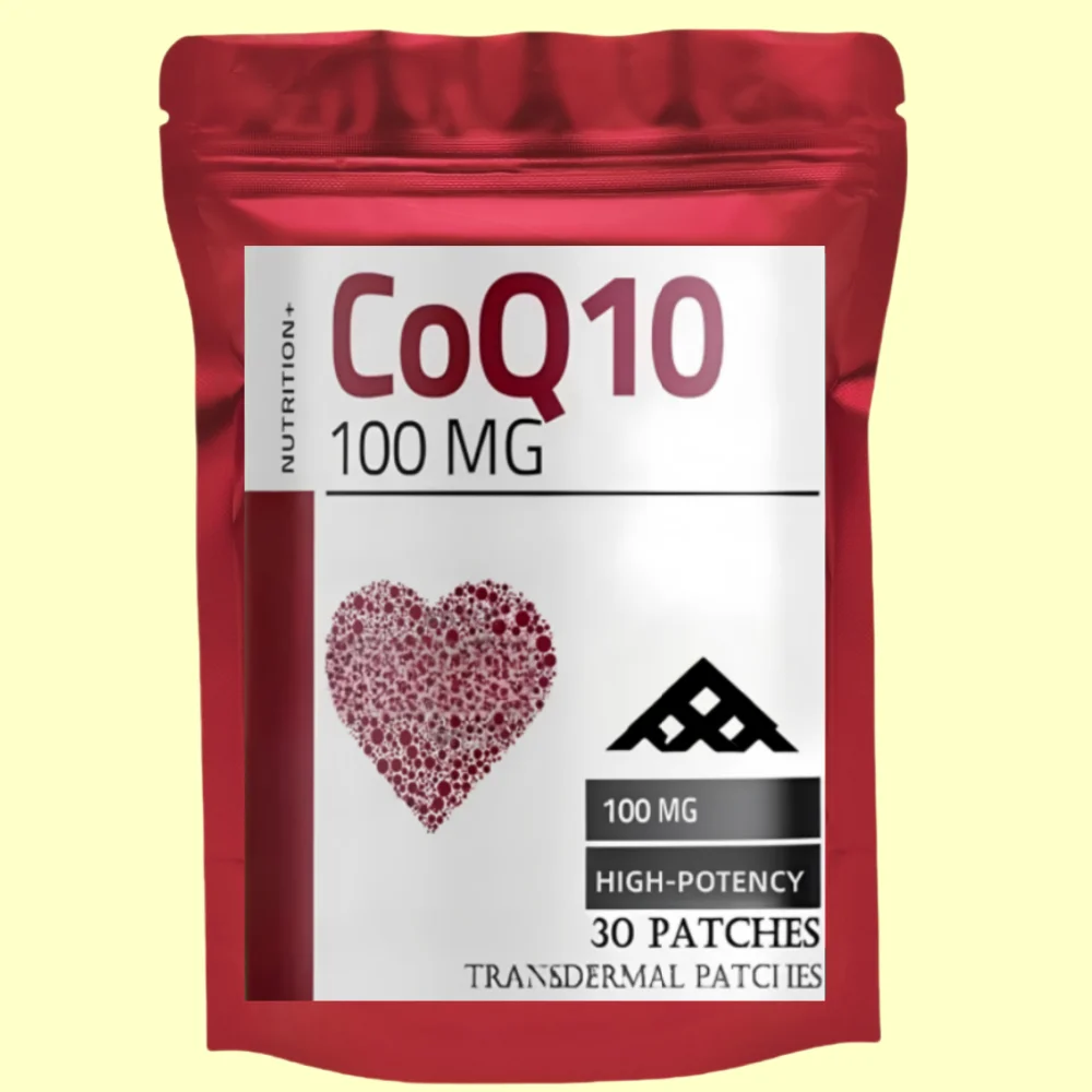 

30 Patches Coenzyme Q10 Transdermal Patches Powerful Antioxidant for Heart & Brain Health and Energy