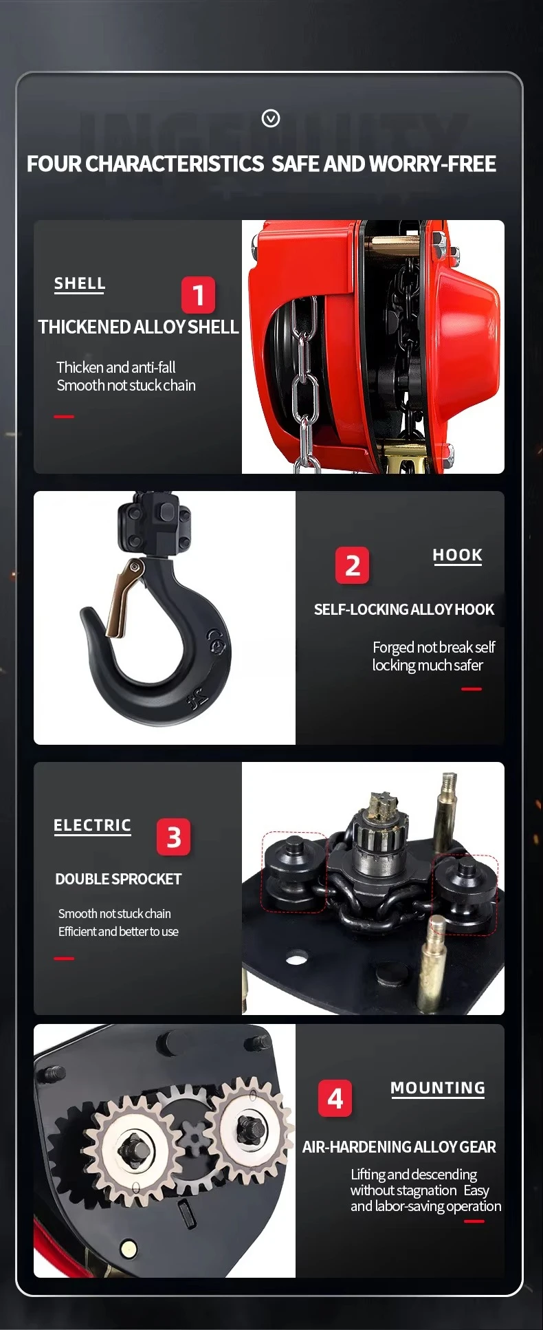 3 Ton Manual Operated Chain Hoist