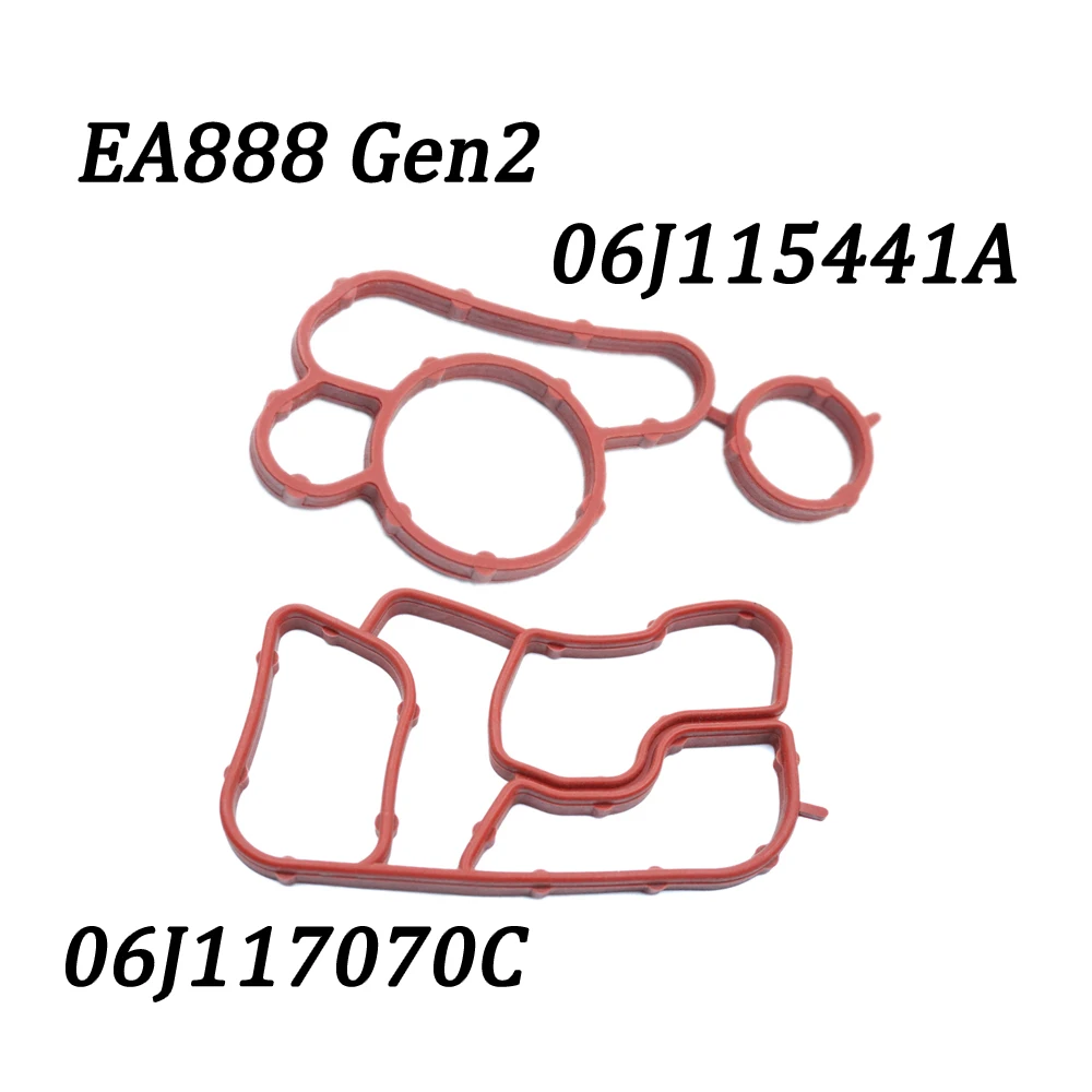 1 ENSEMBLE 06J 117070 C 06J 115441 Un joint de joint de refroidisseur d'huile 06J 117070 Un 06J 115441 Pour EA888 Audi A4 A5 A6 Q5 VW Golf Tiguan Passat Jetta