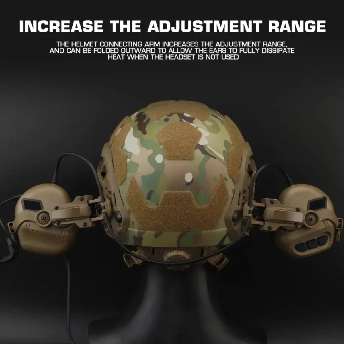 Tactical Headset Track Mount Hunting Shooting Fast Helmet Rail Bracket For Fast OPS ARC Headset Helmets Adapter Headphones