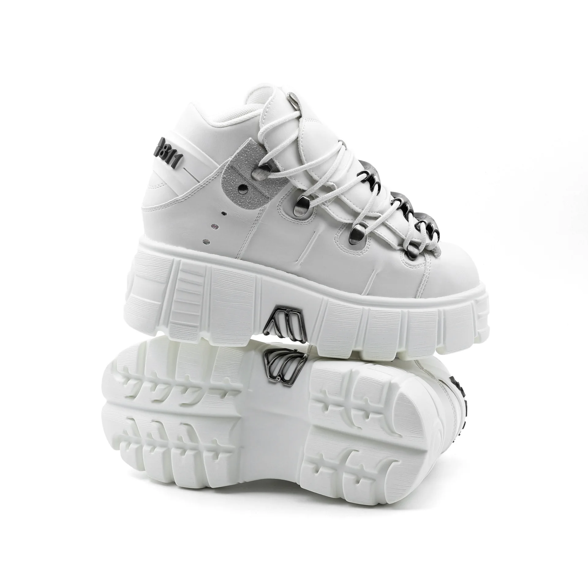 

New Men's and Women's Fashion Increased Punk Boots High-quality Couple Breathable Lace-up Non-slip Casual Shoes Women's Shoes