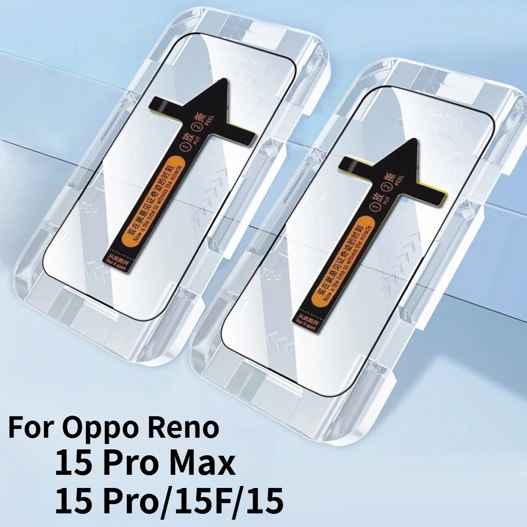 2-5 قطعة سهلة التركيب HD شاشة واقية ل ممن لهم رينو 15 برو ماكس 15/14/13/12 برو F S صلابة الزجاج المقسى الغبار الحرة عدة